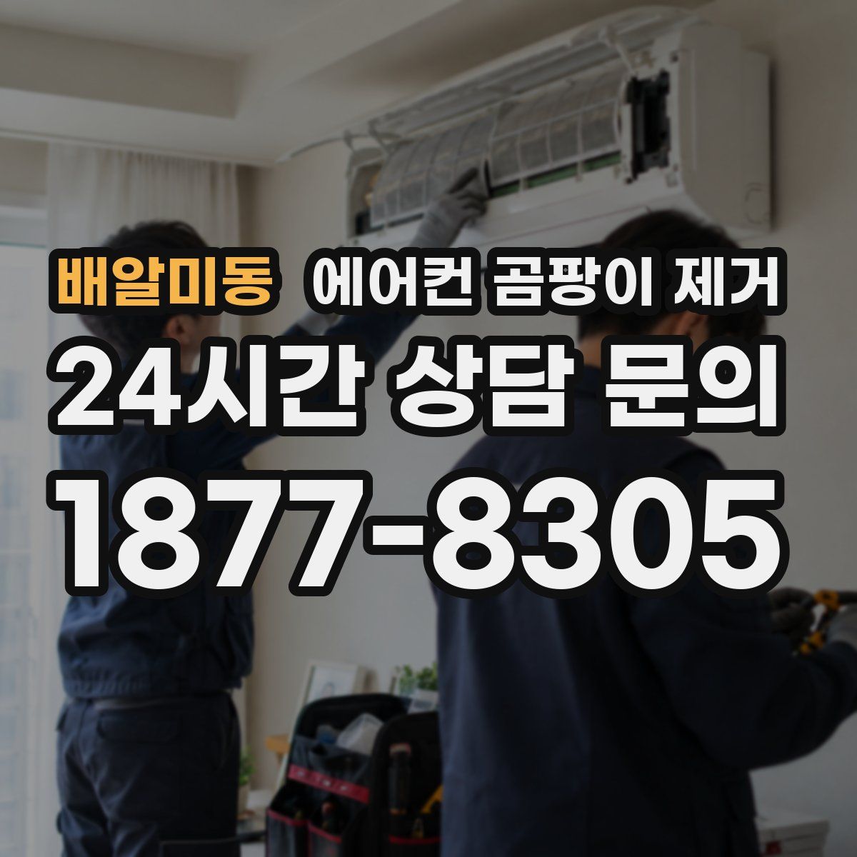 배알미동 에어컨 곰팡이 제거