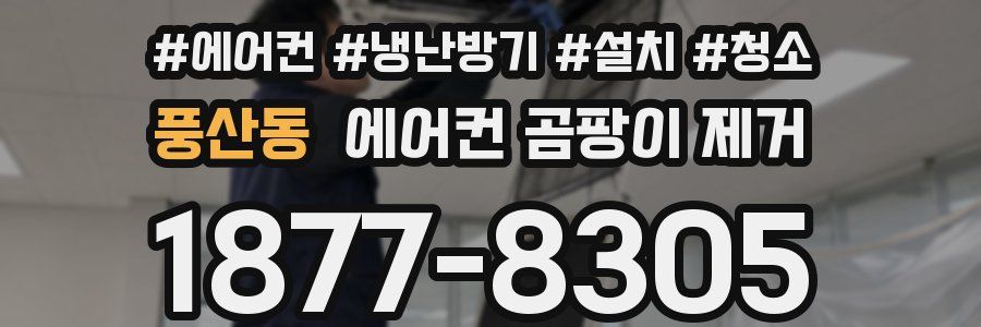 풍산동 에어컨 곰팡이 제거