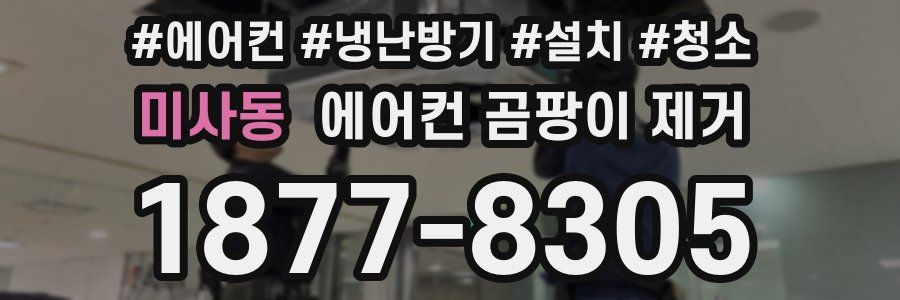 미사동 에어컨 곰팡이 제거