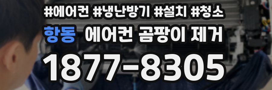 항동 에어컨 곰팡이 제거