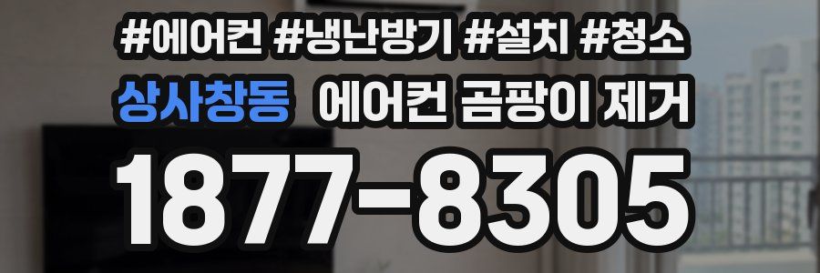 상사창동 에어컨 곰팡이 제거
