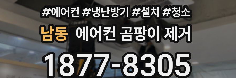 남동 에어컨 곰팡이 제거