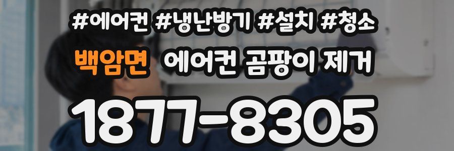 백암면 에어컨 곰팡이 제거