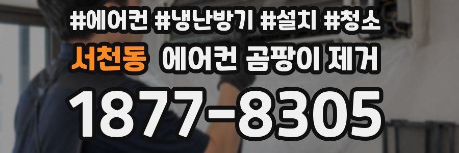 서천동 에어컨 곰팡이 제거