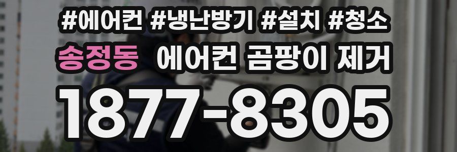 송정동 에어컨 곰팡이 제거