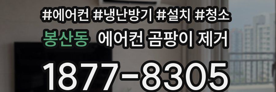 봉산동 에어컨 곰팡이 제거