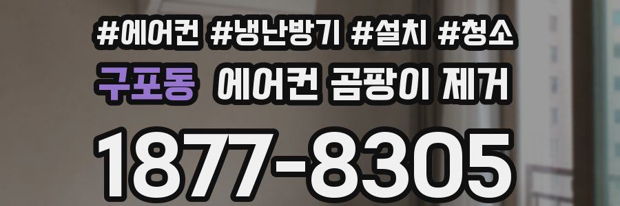 구포동 에어컨 곰팡이 제거