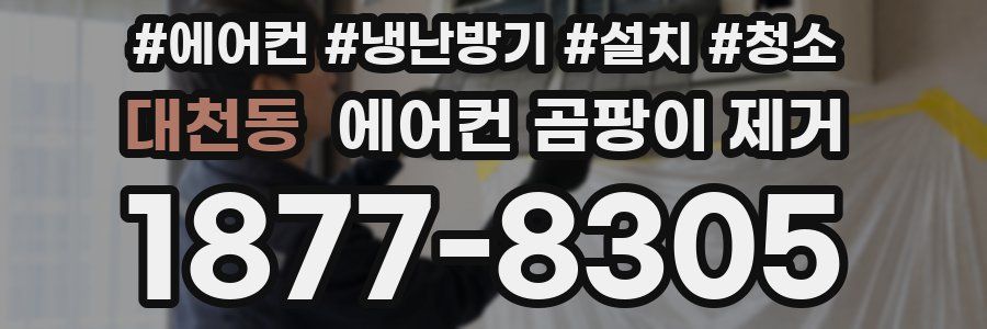 대천동 에어컨 곰팡이 제거