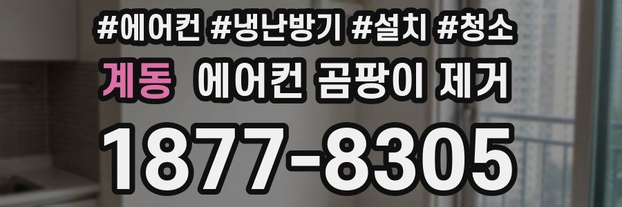 계동 에어컨 곰팡이 제거