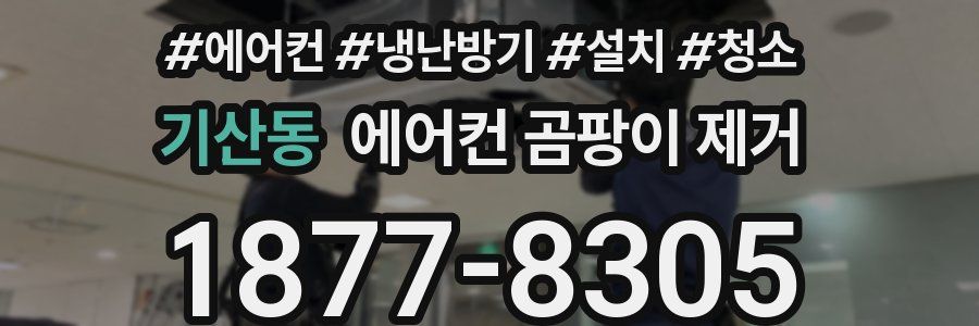 기산동 에어컨 곰팡이 제거