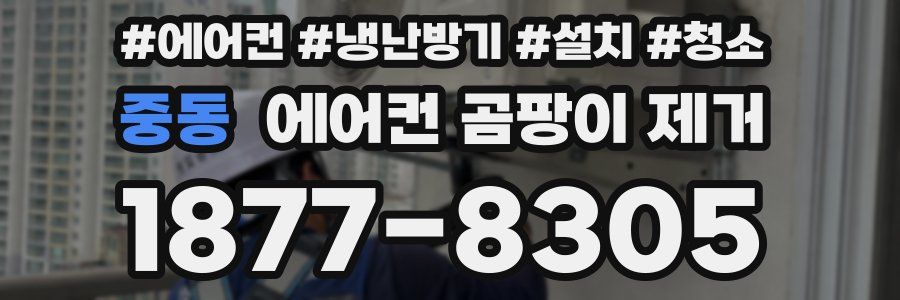 중동 에어컨 곰팡이 제거