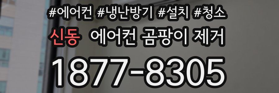 신동 에어컨 곰팡이 제거