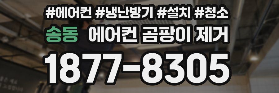 송동 에어컨 곰팡이 제거
