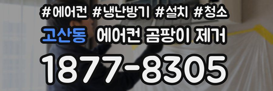 고산동 에어컨 곰팡이 제거