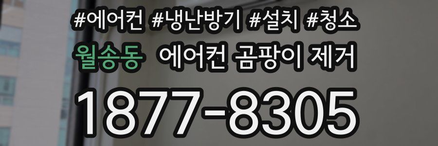 월송동 에어컨 곰팡이 제거