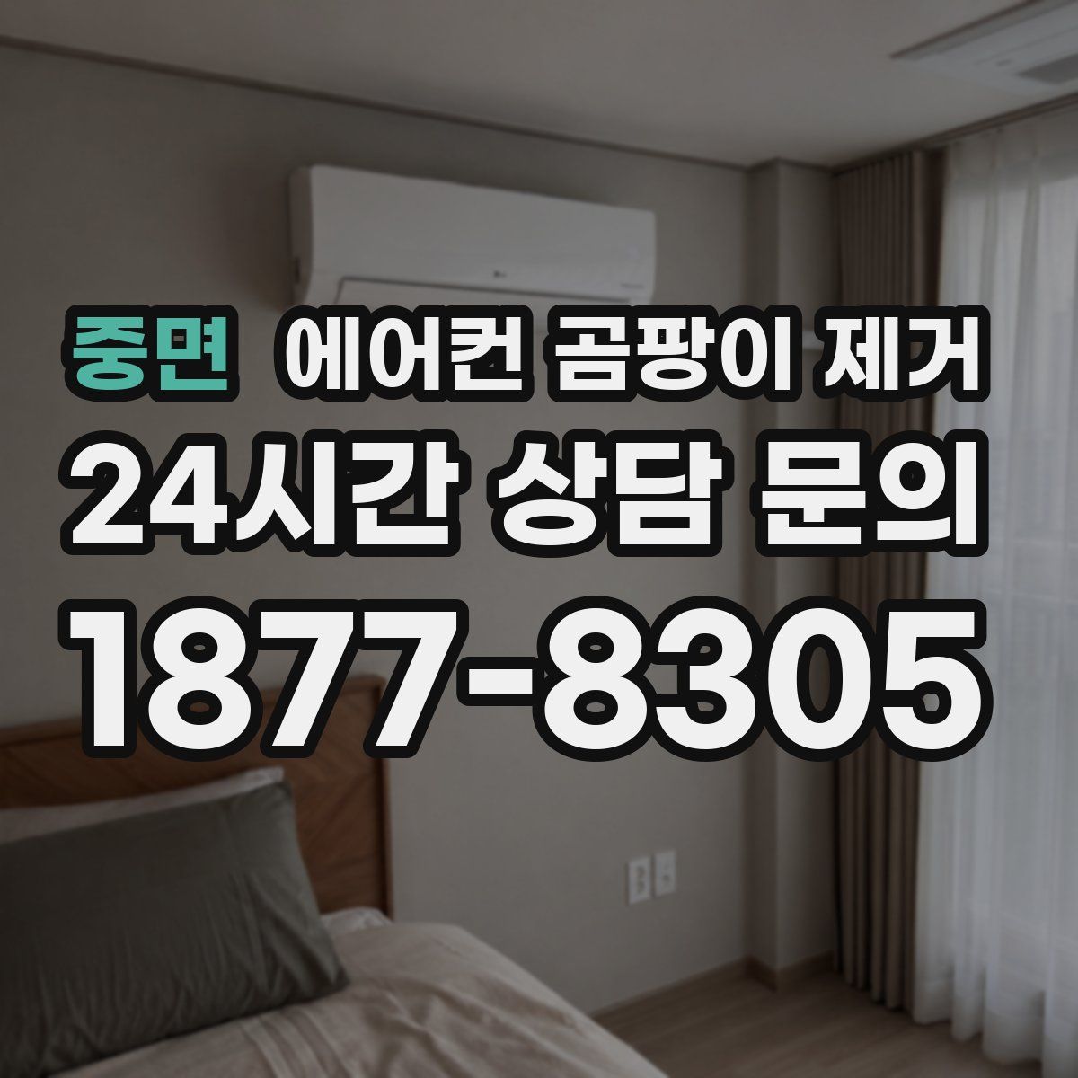중면 에어컨 곰팡이 제거
