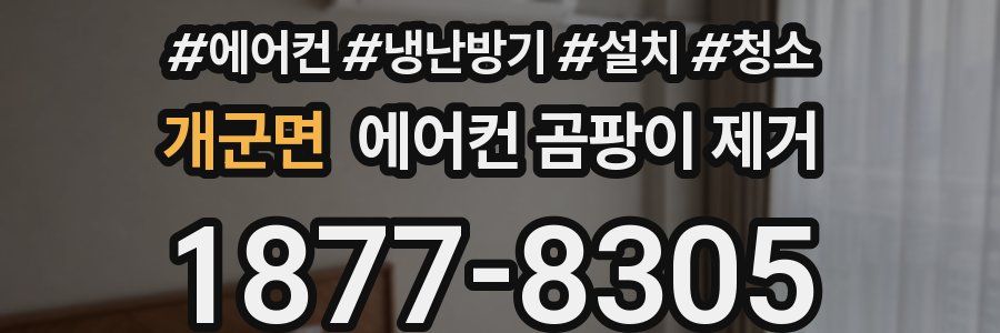 개군면 에어컨 곰팡이 제거