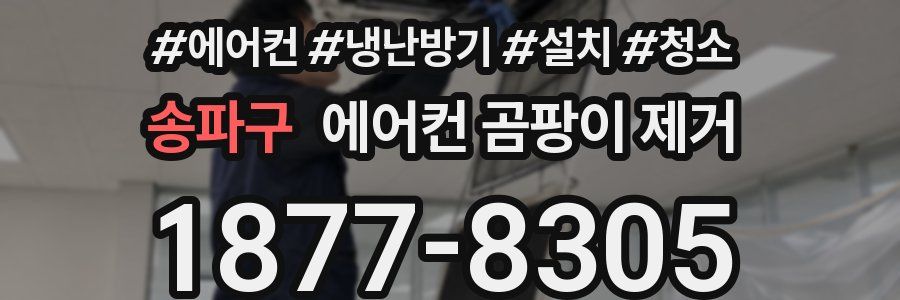 송파구 에어컨 곰팡이 제거