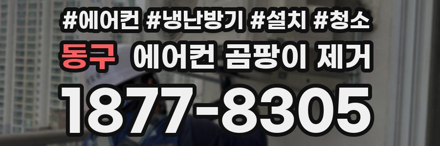 동구 에어컨 곰팡이 제거