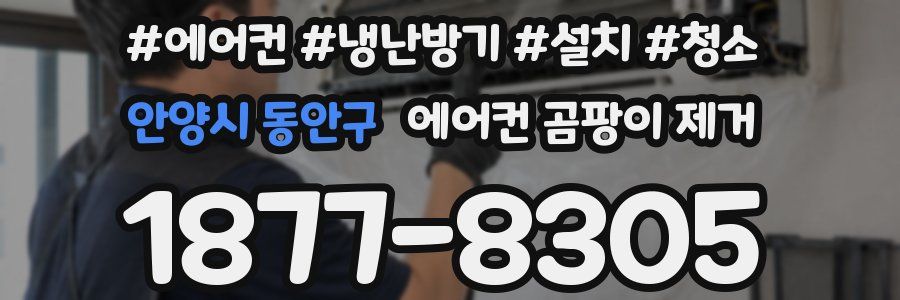 안양시 동안구 에어컨 곰팡이 제거