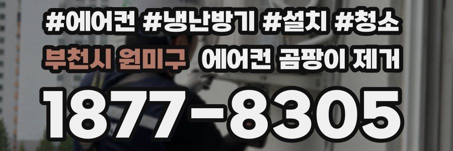 부천시 원미구 에어컨 곰팡이 제거