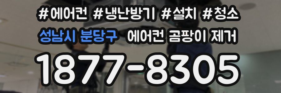 성남시 분당구 에어컨 곰팡이 제거