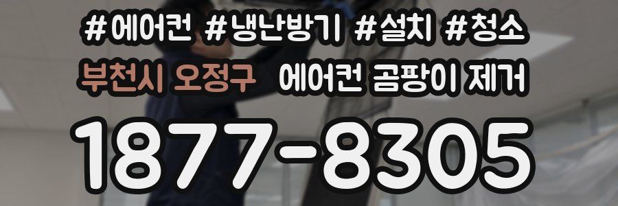 부천시 오정구 에어컨 곰팡이 제거
