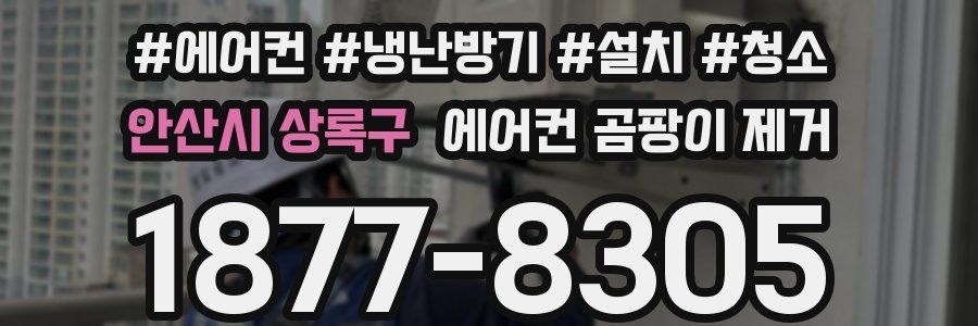 안산시 상록구 에어컨 곰팡이 제거