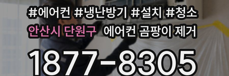 안산시 단원구 에어컨 곰팡이 제거