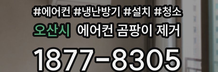 오산시 에어컨 곰팡이 제거