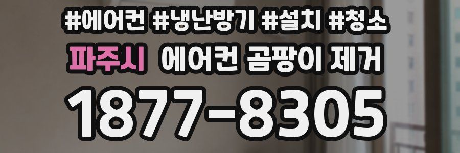 파주시 에어컨 곰팡이 제거
