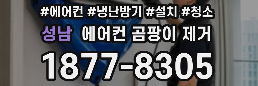 성남 에어컨 곰팡이 제거