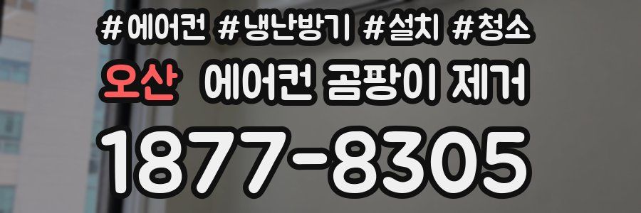 오산 에어컨 곰팡이 제거