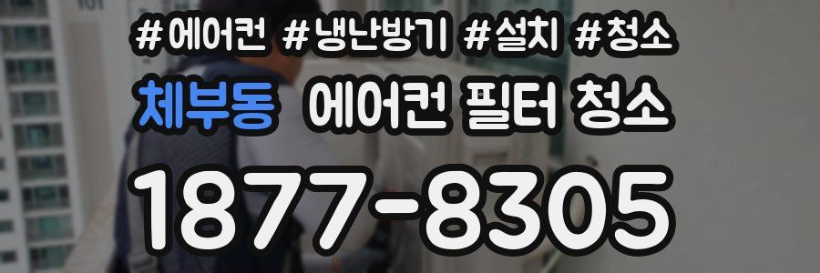 체부동 에어컨 필터 청소