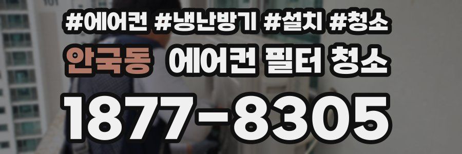 안국동 에어컨 필터 청소