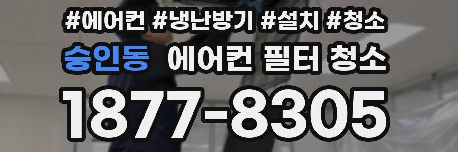 숭인동 에어컨 필터 청소