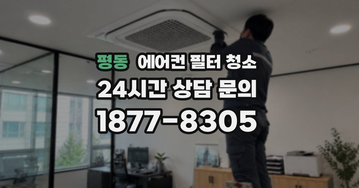 평동 에어컨 필터 청소
