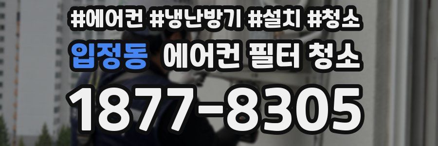 입정동 에어컨 필터 청소