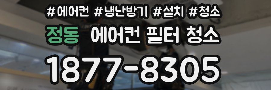 정동 에어컨 필터 청소