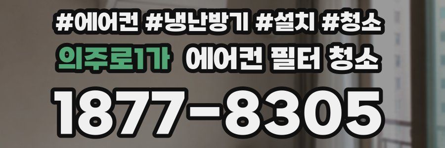 의주로1가 에어컨 필터 청소