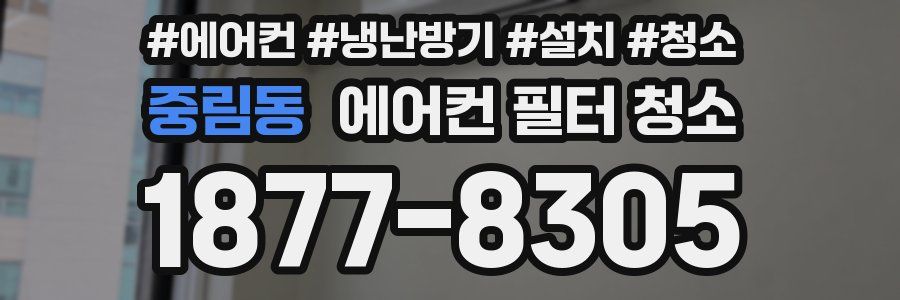 중림동 에어컨 필터 청소