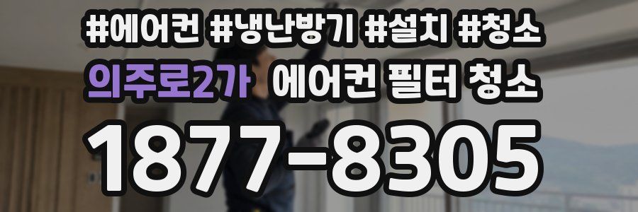 의주로2가 에어컨 필터 청소