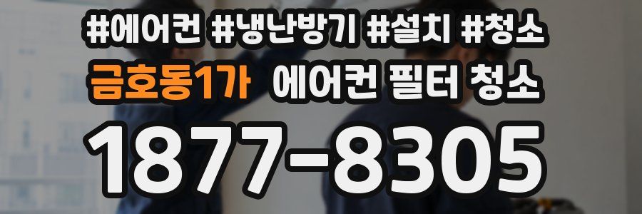 금호동1가 에어컨 필터 청소