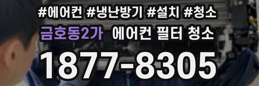 금호동2가 에어컨 필터 청소