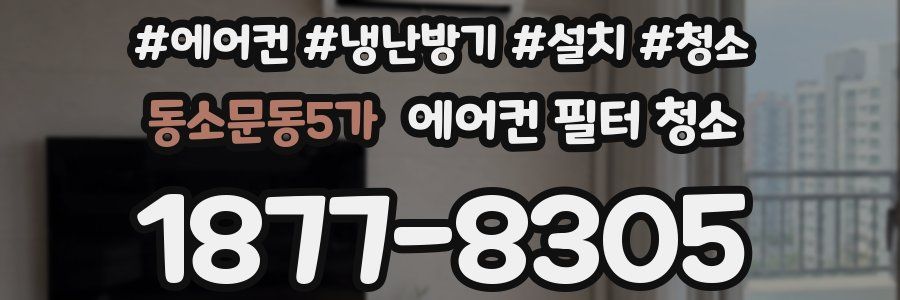 동소문동5가 에어컨 필터 청소