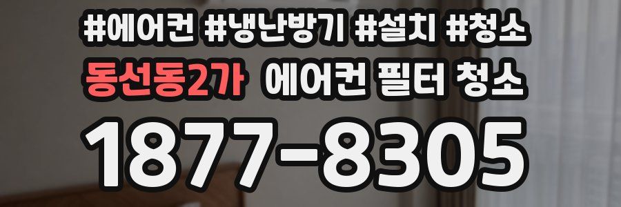 동선동2가 에어컨 필터 청소
