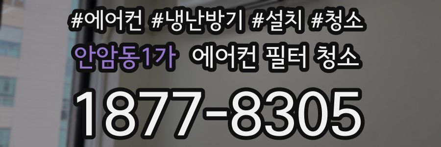 안암동1가 에어컨 필터 청소