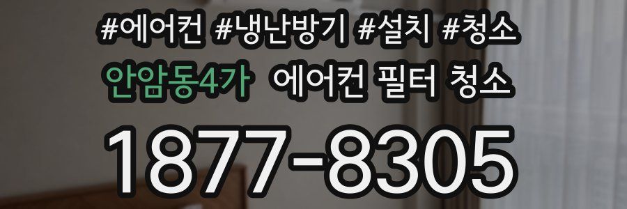 안암동4가 에어컨 필터 청소