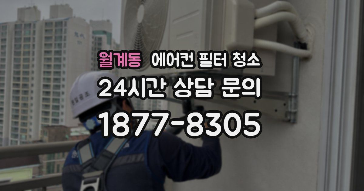 월계동 에어컨 필터 청소