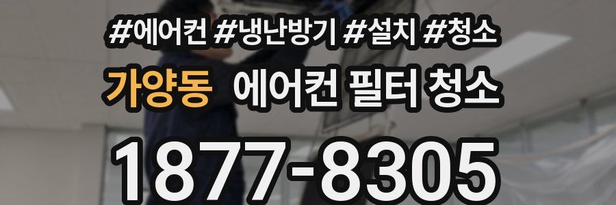 가양동 에어컨 필터 청소